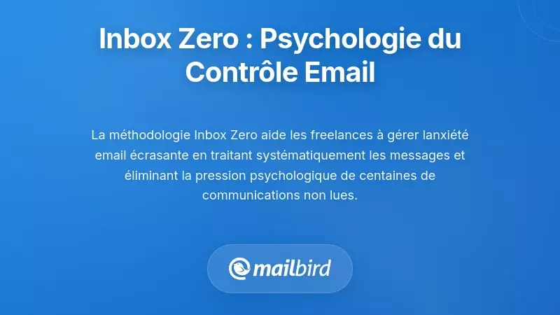 Mise en &oelig;uvre d&rsquo;Inbox Zero&nbsp;: La psychologie du contr&ocirc;le des e-mails
