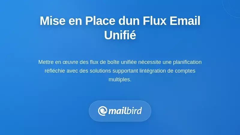 Guide &eacute;tape par &eacute;tape pour mettre en place un flux de travail d&rsquo;e-mail consolid&eacute; avec une bo&icirc;te de r&eacute;ception unifi&eacute;e