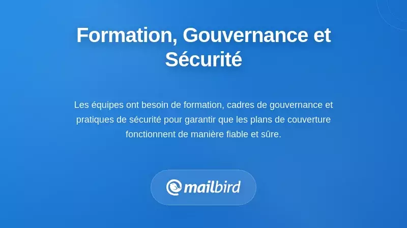 Session de formation d'&eacute;quipe sur la gouvernance des e-mails et les protocoles de s&eacute;curit&eacute; pour les syst&egrave;mes de couverture