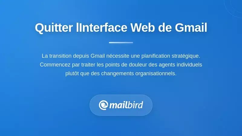Équipe passant de l’interface web de Gmail à un client mail de bureau pour une meilleure gestion du support