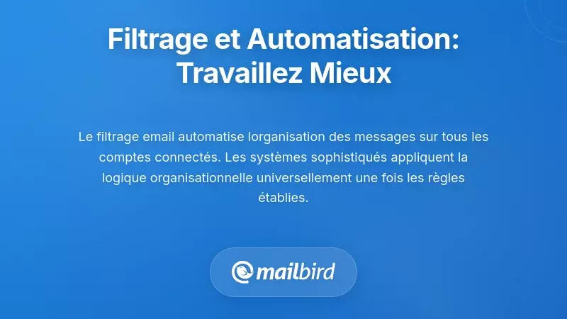 Filtrage avancé et automatisation : travaillez plus intelligemment, pas plus durement