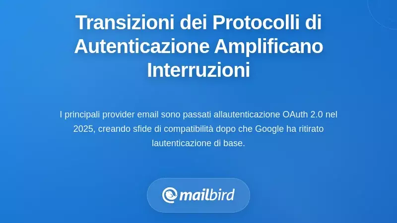 Transizioni del Protocollo di Autenticazione che Amplificano il Disguido Infrastrutturale