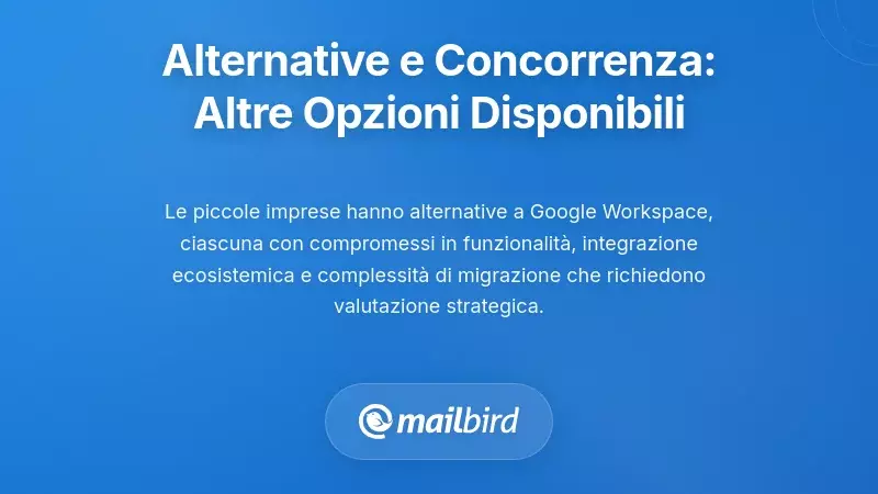 Alternative e il Panorama Competitivo: Cos'altro &egrave; Disponibile