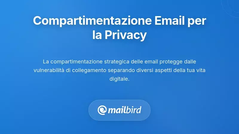 Compartimentazione Strategica delle Email come Difesa per la Privacy