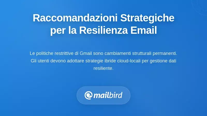 Raccomandazioni Strategiche per la Resilienza a Lungo Termine delle Email