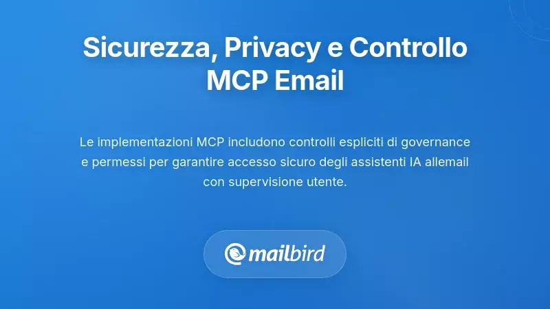 Sicurezza, Privacy e Controllo: Affrontare le Preoccupazioni sull'Email MCP
