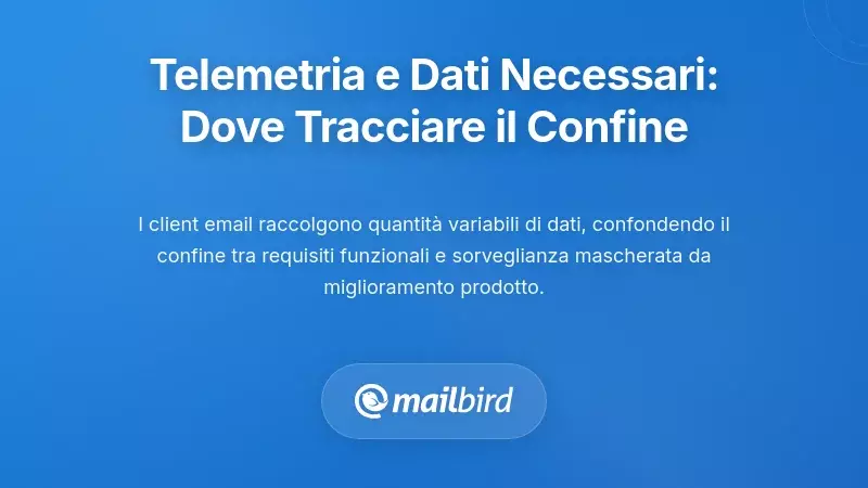 Telemetria e dati 'necessari': dove tracciare il confine