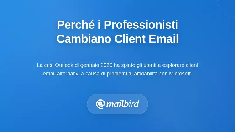 Perché i professionisti stanno riconsiderando la scelta del client di posta elettronica