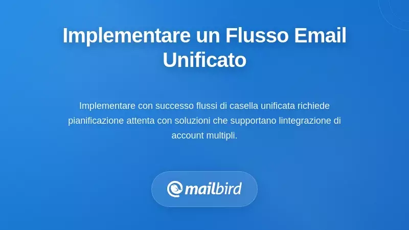 Guida passo passo per implementare un flusso di lavoro email a casella unificata consolidata