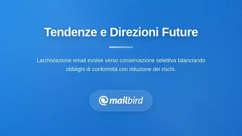 Tendenze future nella conservazione delle email e conformità alla conservazione delle email per organizzazioni regolamentate