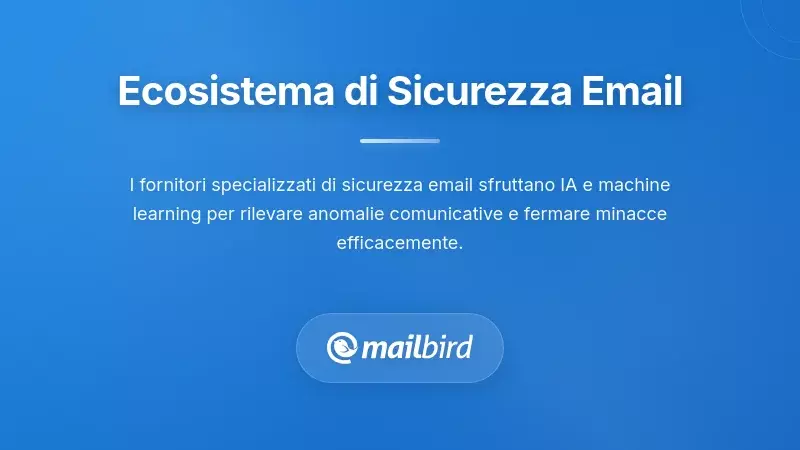 Strumenti di sicurezza email di terze parti con capacit&agrave; di AI e apprendimento automatico