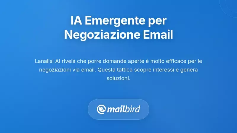 Strumenti di negoziazione via email potenziati dall'IA che analizzano il tono e il sentimento del messaggio per una migliore comunicazione aziendale