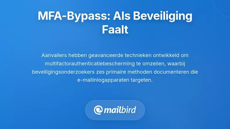 Multi-Factor Authenticatie Omzeilen: Wanneer Beveiligingsmaatregelen Falen