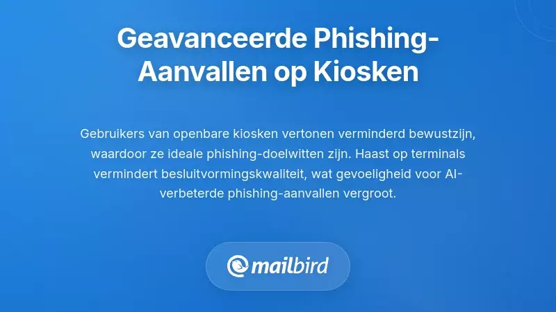 Geavanceerde Phishing Aanvallen Gericht op Kioskgebruikers