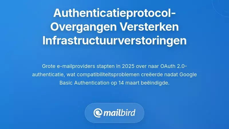 Overgangen van Authentieke Protocols die Infrastructuurverstoring Versterken