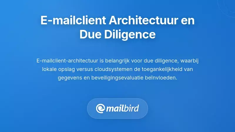 Vergelijking van lokale opslag versus cloudgebaseerde e-mailsystemen voor gereedheid in het e-mail due diligence proces