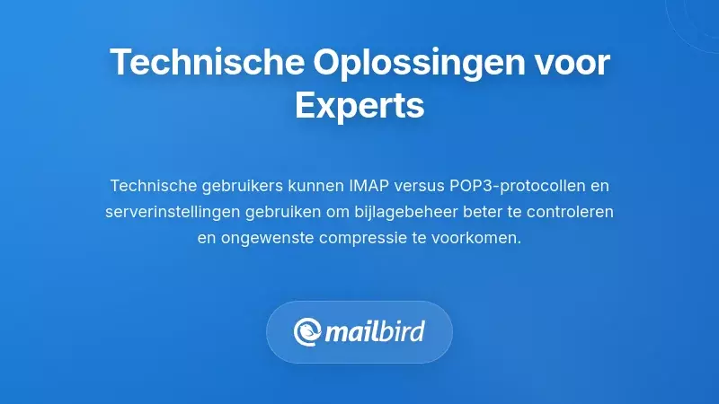 Technische oplossingen en serverinstellingen voor het behouden van de kwaliteit van e-mailbijlagen