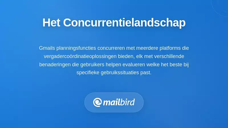 Vergelijking van de competitieve omgeving van AI-gestuurde vergaderplanningstools en -oplossingen