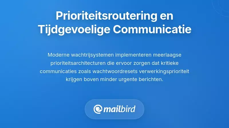 Prioriteitsgebaseerde berichtroutering en tijdgevoelige communicatie