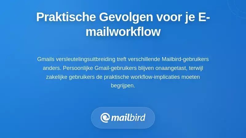 Praktische implicaties: wat dit betekent voor je e-mailworkflow
