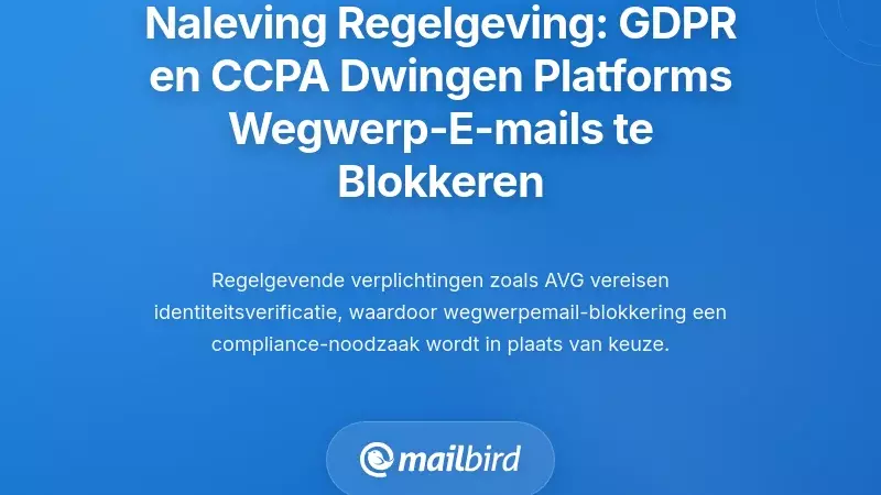 Regelgevende naleving: hoe GDPR en CCPA platforms dwingen wegwerp-e-mails te blokkeren