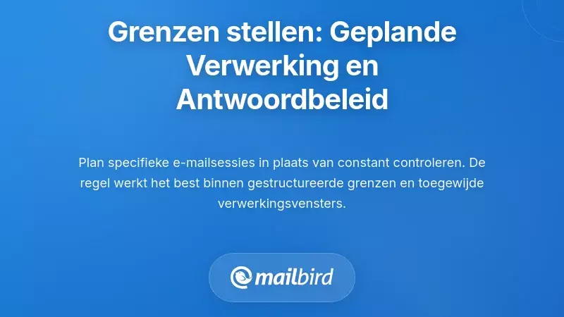 Grenzen Stellen: Geplande Verwerking en Reactiebeleid