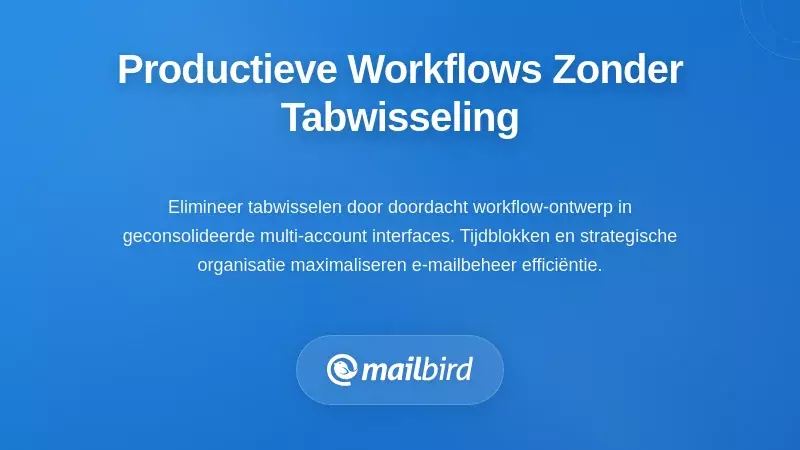 Dashboard voor productiviteitsworkflow met geconsolideerd beheer van meerdere Gmail-accounts