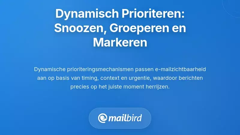 Dynamische Prioriteringstechnieken: Uitstellen, Gespreksgroepering en Belangrijkheidsmarkering