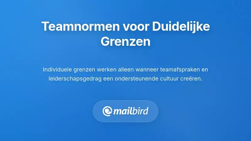 Teamsvergadering over e-mailgrenzen en communicatienormen tijdens vakanties