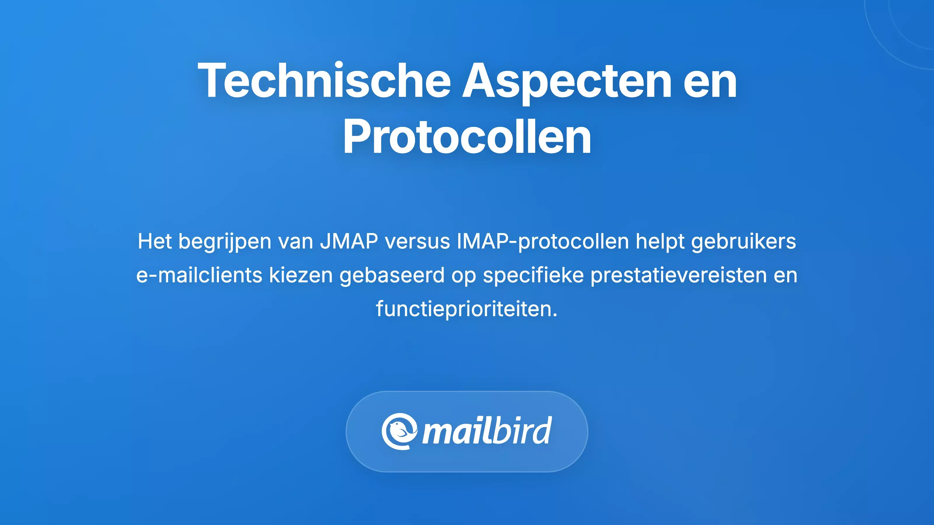 Technisch diagram dat de Fastmail protocolondersteuning en integratieopties voor Mac-e-mailclients toont