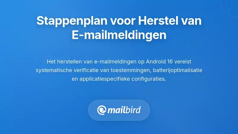 Systematisch Probleemoplossingskader voor het Herstellen van E-mailmeldingen