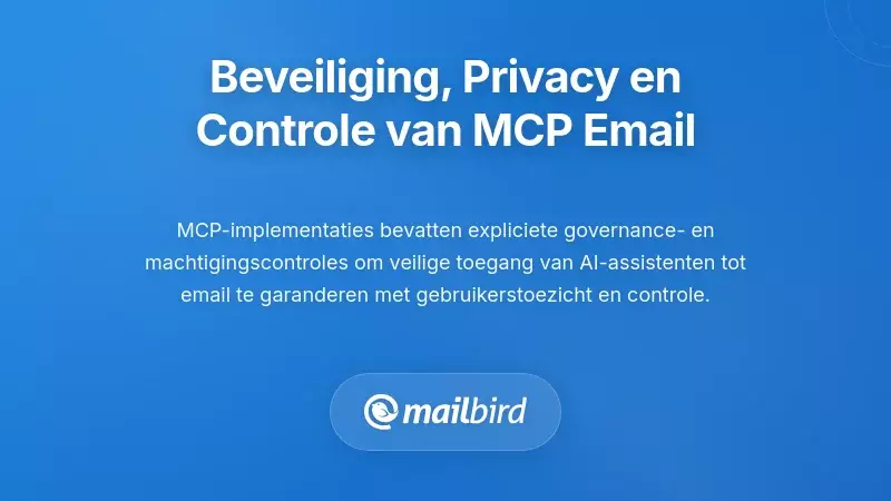 Beveiliging, Privacy en Controle: Aanspreken van MCP E-mailvragen