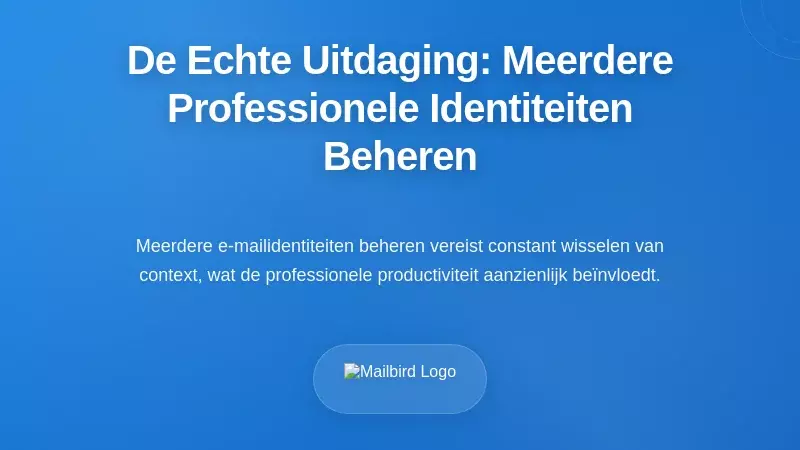 Het Echte Probleem: Meerdere Professionele Identiteiten Beheren