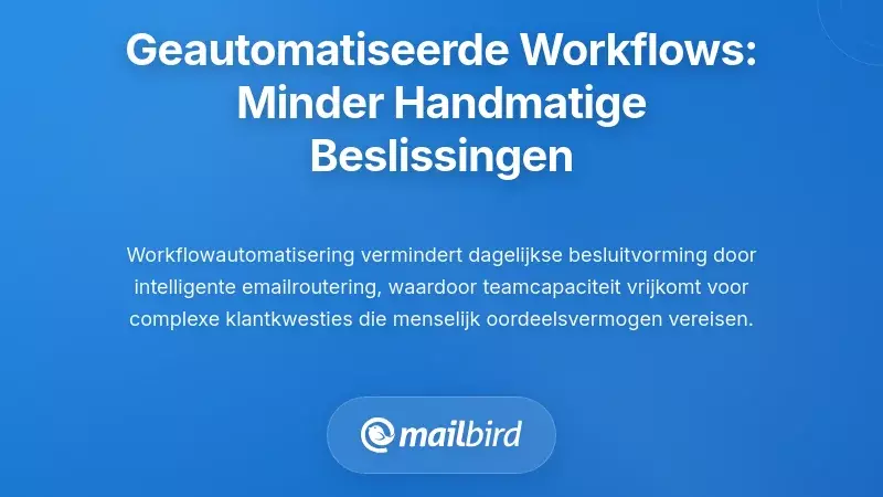 Automatiseringsworkflows: Minder Handmatige Besluitvorming