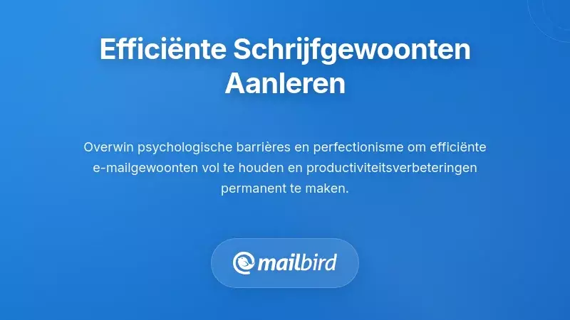 Persoon bouwt duurzame e-mailgewoonten op met kalenderplanning en routinetrackingdashboard