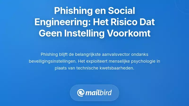 Phishing en Sociale Engineering: De Kwetsbaarheid Die Geen Enkele Privacy-instelling Kan Voorkomen