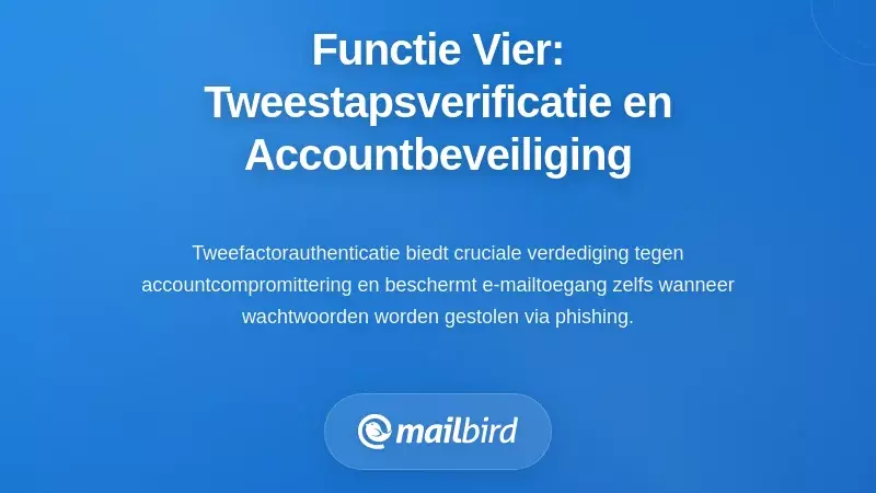 Functie Vier: Two-Factor Authenticatie en Accountbeveiliging