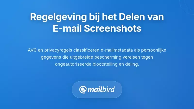 Regelgeving en Nalevingsimplicaties van Het Delen van E-mail Schermopnames