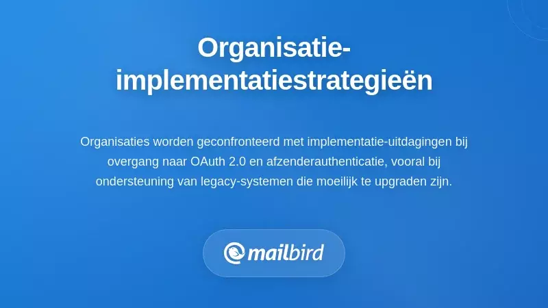 Organisatie-implementatiestrategie&euml;n en -oplossingen