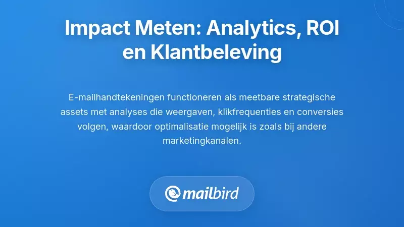 Impact Meten: Analyse, ROI en Klantbeleving