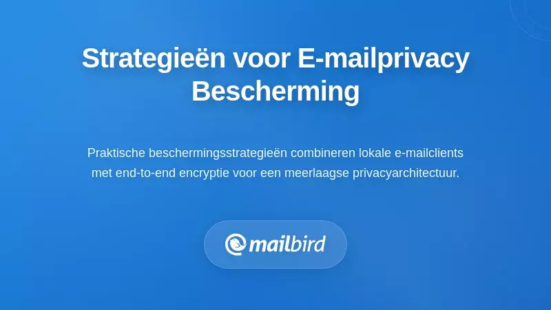 Persoon die e-mailprivacybeschermingsstrategieën implementeert op laptop met beveiligingsiconen