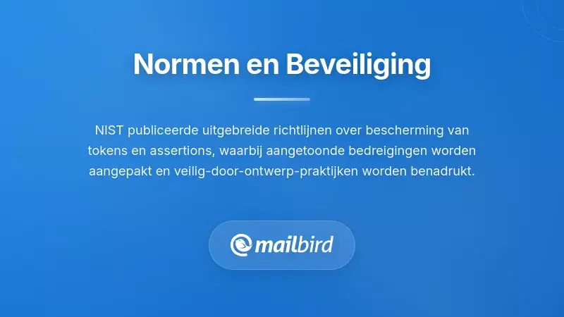 NIST IR 8587 beveiligingsstandaarden document voor OAuth-token en e-mailauthenticatiebescherming