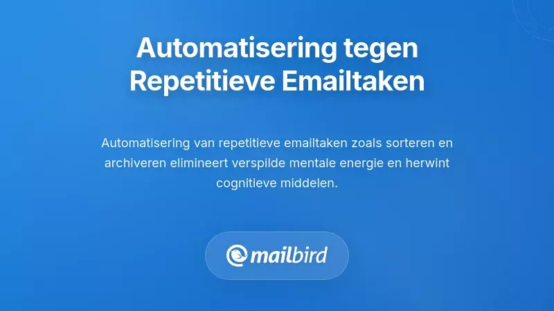 Automatisering benutten om repeterende e-mailtaken te elimineren