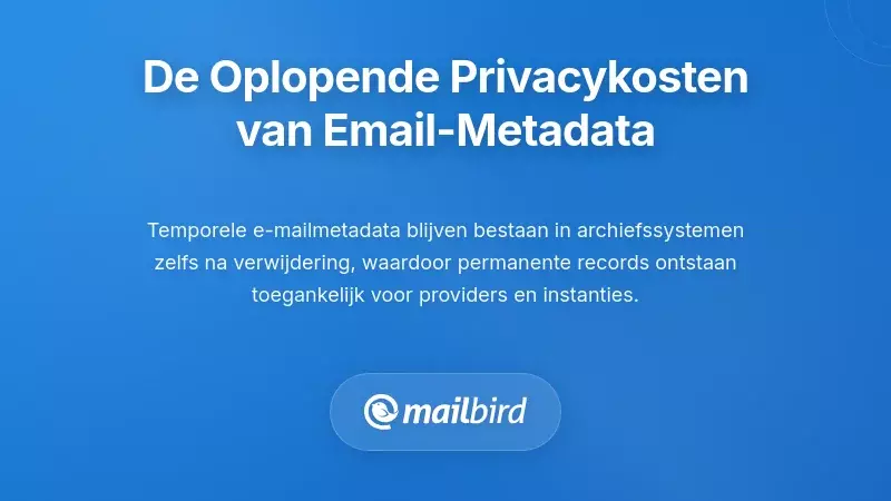 De Oplopende Privacykosten van Tijdelijke E-mailmetadata