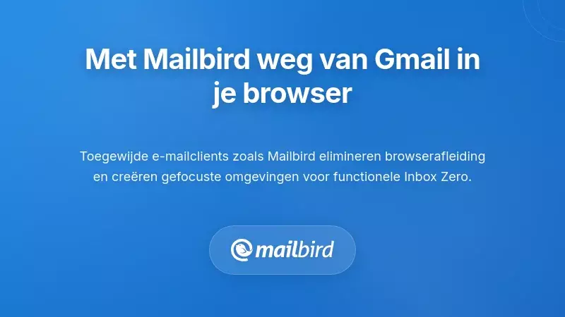 Mailbird e-mailclientinterface met een verenigde inbox als alternatief voor het Gmail-browsertabblad