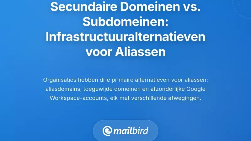 Secundaire Domeinen vs. Subdomeinen: De Juiste Infrastructuuropties in Plaats van Aliassen
