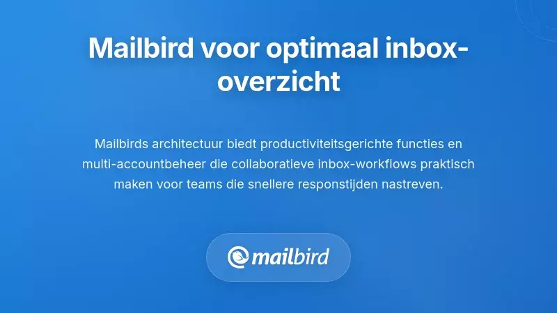 Mailbird e-mailclientinterface die inboxzichtbaarheidsfuncties voor teams toont