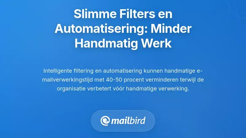 Intelligent Filtering en Automatisering: Dramatisch Verminderen van Handmatige Verwerking