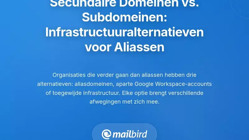 Secundaire domeinen versus subdomeinen: de juiste infrastructuuropties voor aliassen