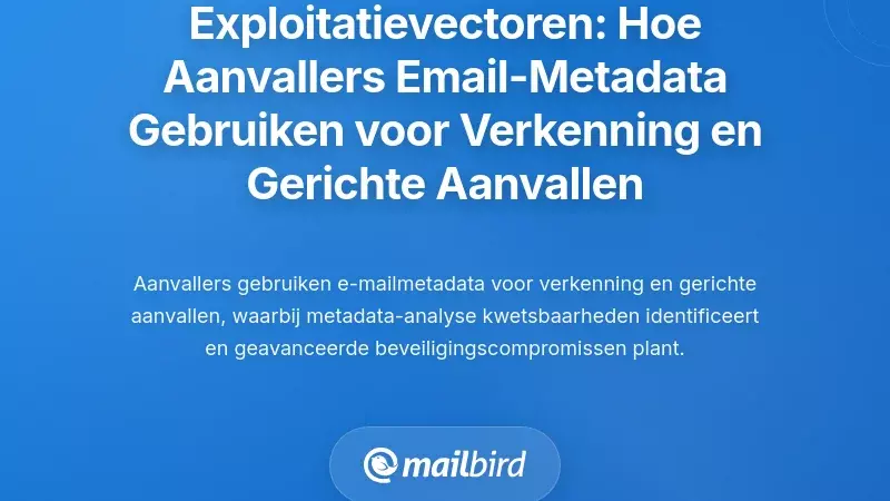 Exploitatievectoren: Hoe Aanvallers E-mailmetadata Wapenen voor Verkenning en Gerichte Aanvallen